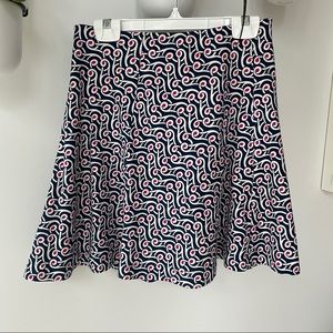Uniqlo print flare skirt small